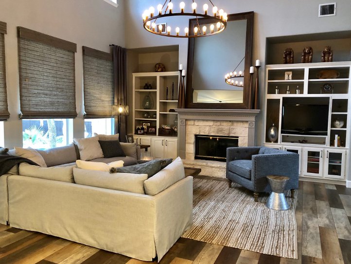Round Rock Living room | Austin Interior Design by Adentro Designs